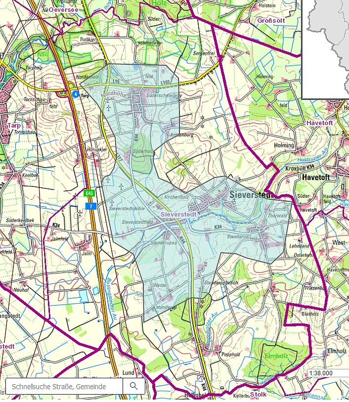 Karte Quartiersmanagement